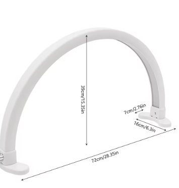 Vista 8 de Lámpara de media luna Luz Led - Media Luna: Rosa Grande